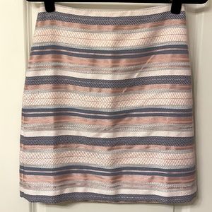 Never worn Light Pink & Dusty Blue Business Casual Skirt from LOFT